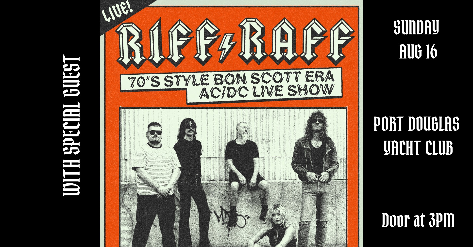 RIFF RAFF – THE ULTIMATE BON SCOTT ERA AC/DC TRIBUTE